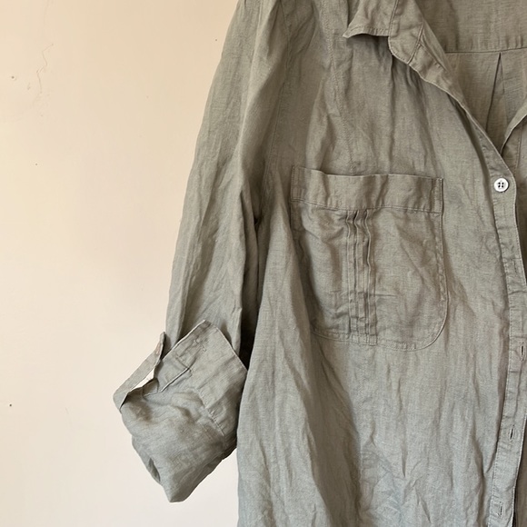 Linen button up - Picture 2 of 4